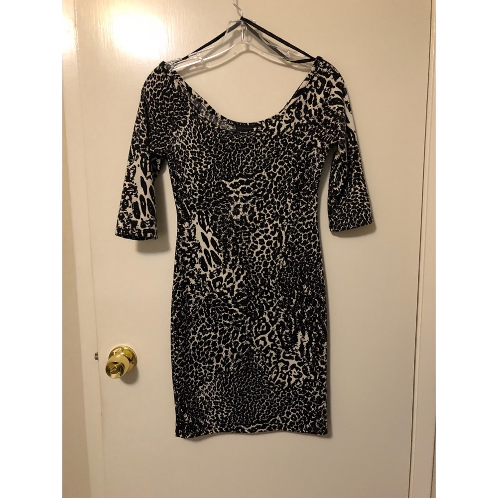 Black & White Print Dress